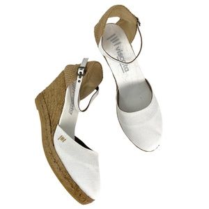 ⛔️ SOLD! ⛔ Viscata Barcelona Size 10 Satuna Canvas Jute Wedge Espadrilles White
